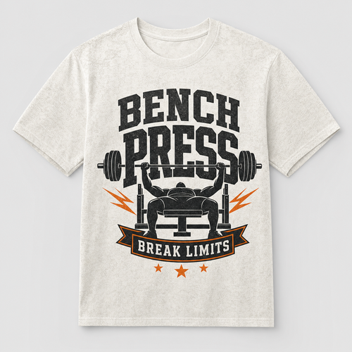 Bench Press — Break Limits Tee - T-Shirt - All over printed a22c365e-db69-4b56-b11c-7e62321c7b3a.png