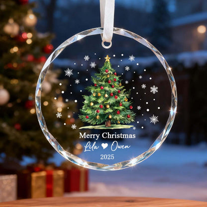 Personalized Crystal Christmas Tree Ornament, Custom Name Keepsake, Couple Holiday Decor Gift a23cc6b6-b934-4e2c-bc07-6afd4de36cae-4.jpg