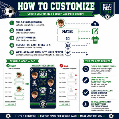 Soccer Dad Polo - How to customize