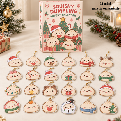 Squishy Dumpling Advent Calendar 2026 – 24-Day Cute Flat Acrylic Ornament Countdown Box, Kawaii Christmas Gift for Dumpling Lovers a3328b29-cc1d-4f3d-bfb5-82019385de27-text.png