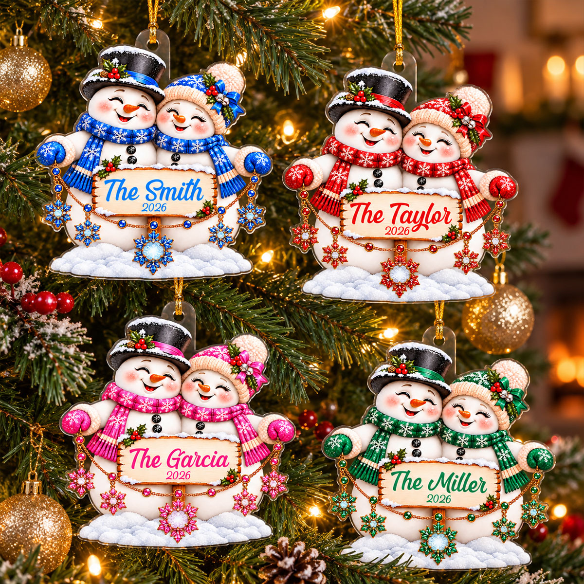 Snowflakes Snowman - Personalized Acrylic Ornament - Christmas Gift for Family a3757258-824e-45e2-b442-6f3ab3ccaa37-5-1-.jpg