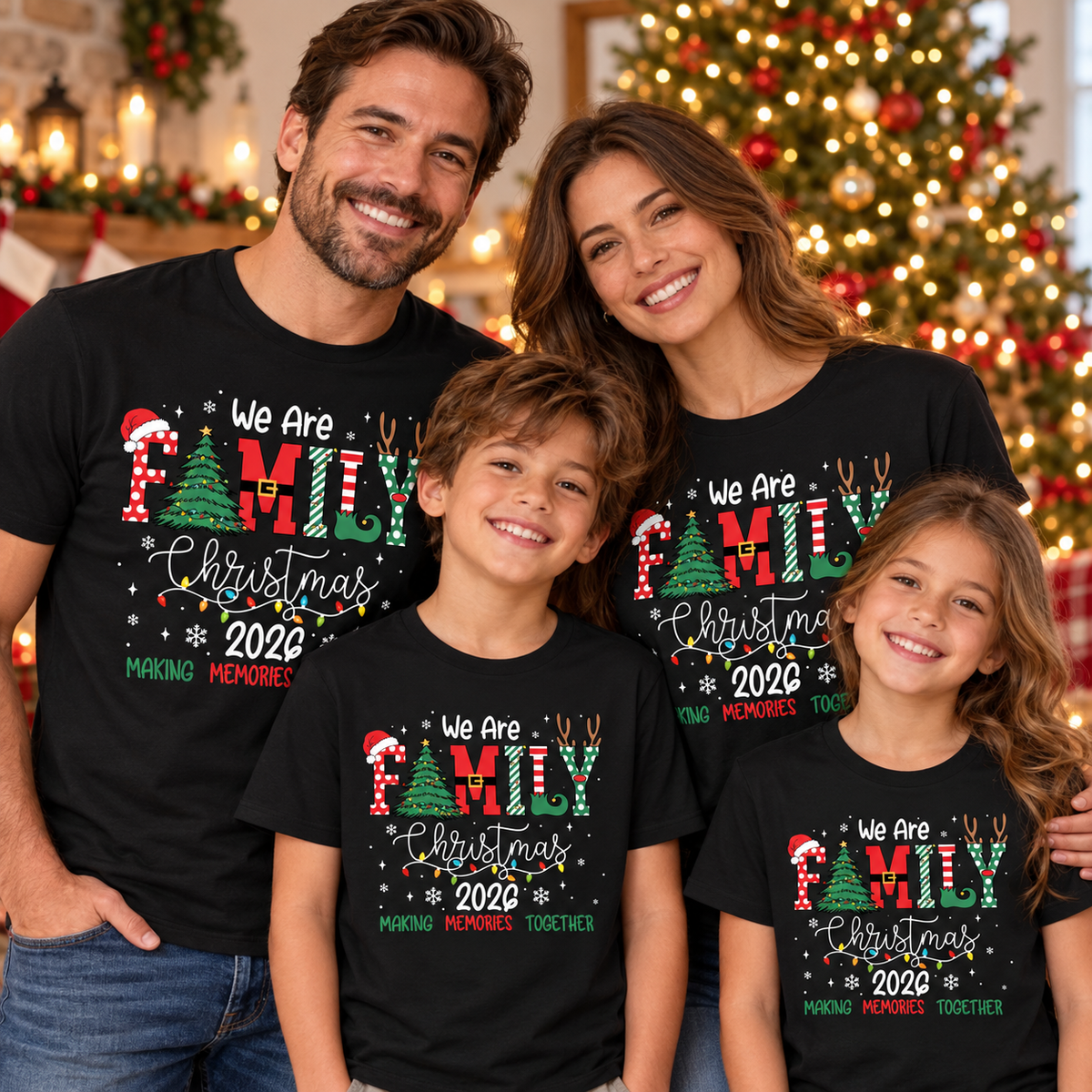 2026 Christmas Crew Sweatshirt, We Are Family Christmas, Family Christmas Tops, Festive Holiday Shirt, Christmas Party Tee a385868c-d1c6-46d4-bb86-f6126e6a2253-banner-1.png