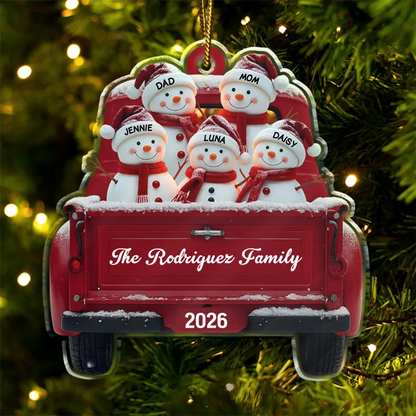 Christmas Snowman Family - Personalized Custom Shaped Acrylic Ornament a3a70160-e0a3-4a10-b950-efe181c4d5d3-1.png