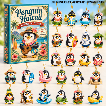 Penguin Hawaii Ocean Advent Calendar 2026 - 24-Day Festive Countdown, Acrylic Charms Blind Box - Gift For Ocean Lovers a4447cc0-5dea-41ce-ace4-a0bba360d8c5-penguin-text.png