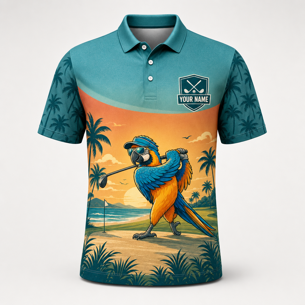Personalized Tropical Parrot Golf AOP Polo - Personalized Polo shirt - All over printed a4b7c234-2e66-4549-919a-d51197b4ec2c.png