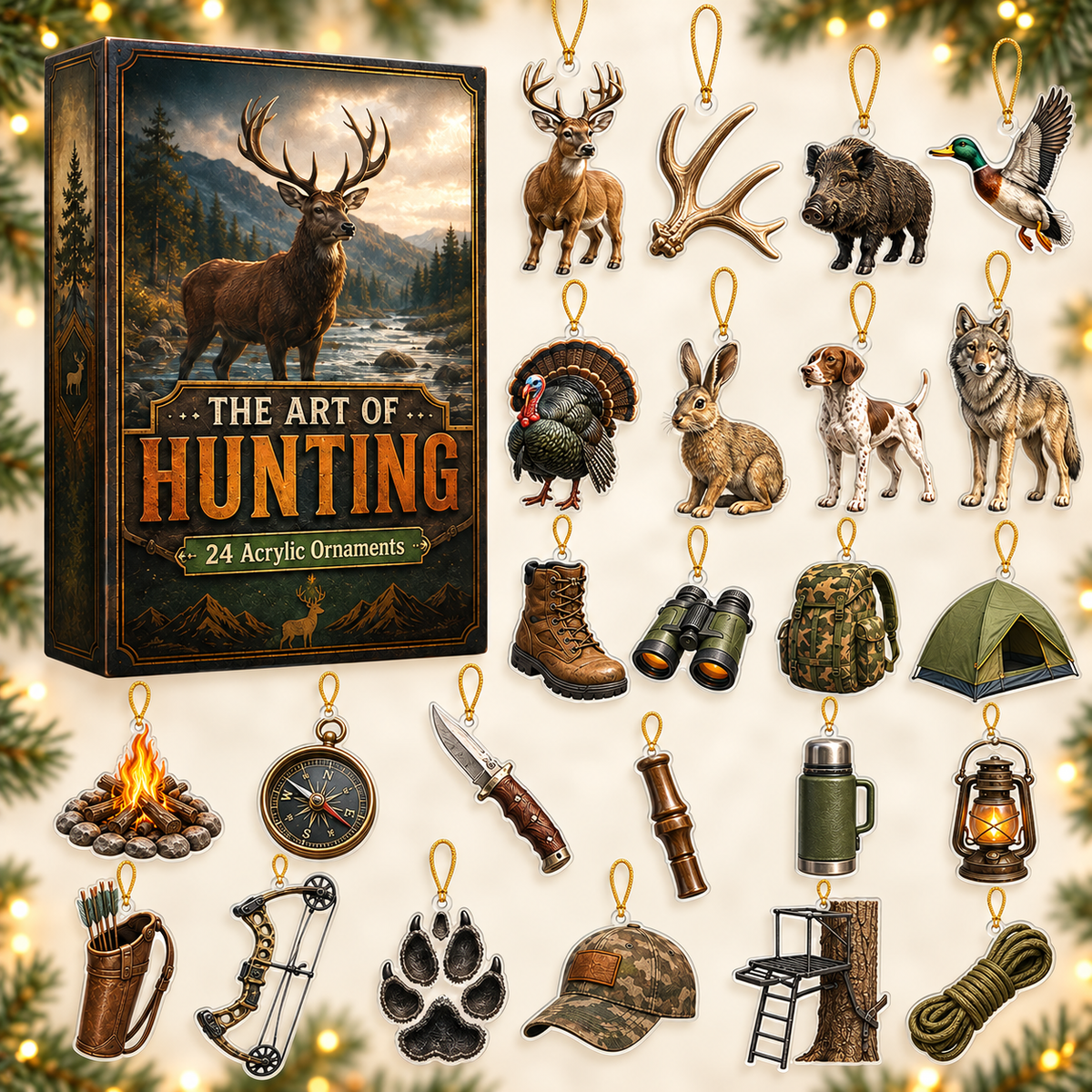 Art of Hunting Advent Calendar 2026 - 24-Day Festive Countdown, Acrylic Charms Blind Box - Gift For Hunting Lovers a4dd884c-96ce-4055-9a35-003ec1f7e528-hunting-box-charms.png