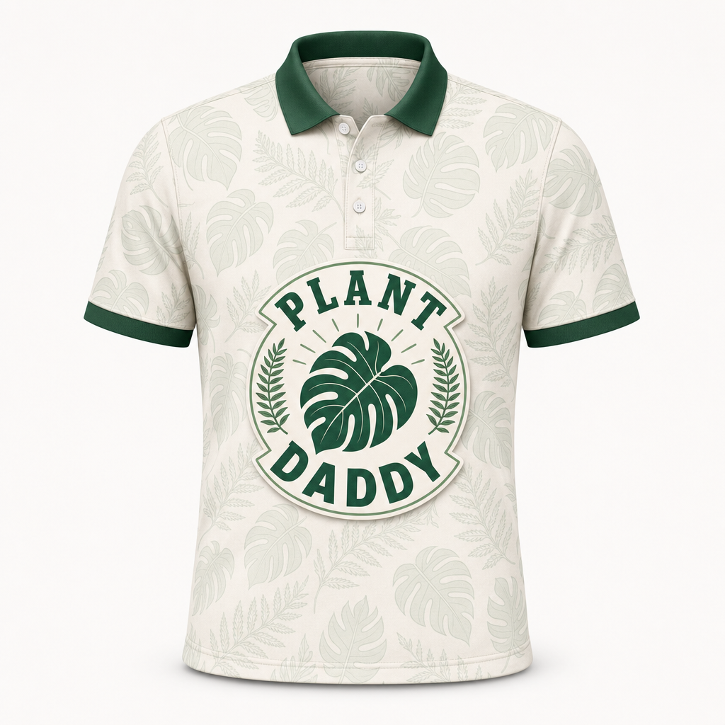 Plant Daddy Botanical Badge Polo - Polo shirt - All over printed a4de9f19-1bf6-4c40-9d82-11349c9c82b3.png