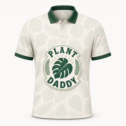 Plant Daddy Botanical Badge Polo - Polo shirt - All over printed a4de9f19-1bf6-4c40-9d82-11349c9c82b3.png