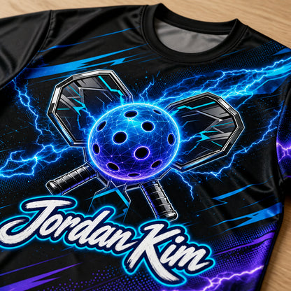 Custom Pickleball Lightning Team Jersey – Add Team Name & Player Name - Personalized T-Shirt - All over printed a52052af-42f6-4b68-8e1d-4b5941d6c3ca.jpg