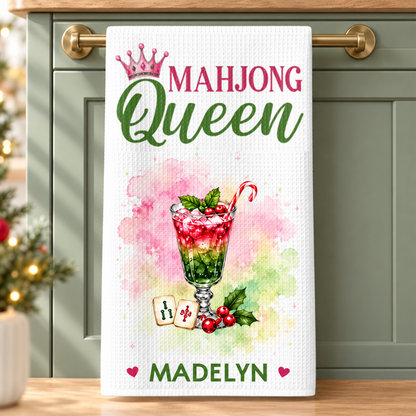 Custom Mahjong Christmas Towel - Personalized Kitchen Towel, Christmas Gifts a548c1e4-a296-4292-81aa-e7ad4126072d-1-6-.png