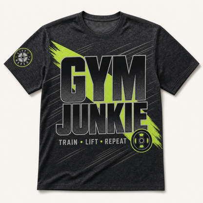 Gym Junkie Bold AOP Tee - T-Shirt - All over printed a5494adc-73f9-4344-bf4d-4d7c644917ef.png