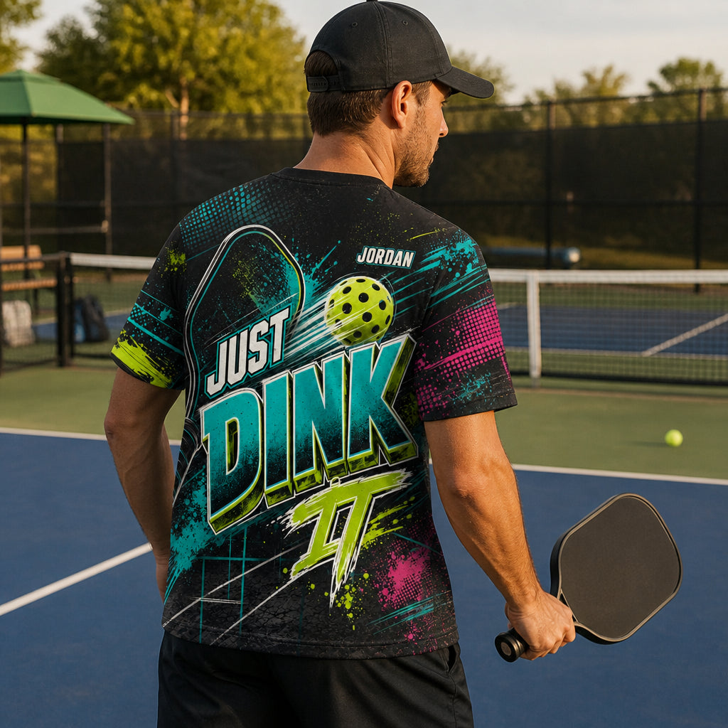 Just Dink It Graffiti AOP Team Tee - Personalized T-Shirt - All over printed a569696f-5a4c-4a86-9e4c-fc4504b30b3d.jpg