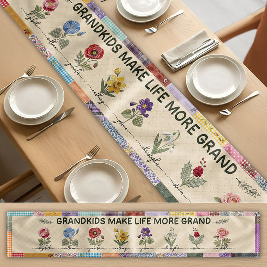 Grandkids Make Life More Grand - Personalized Table Runner a5cece22-1407-4085-beb6-c4ea0e0b3bb7-d4.jpg
