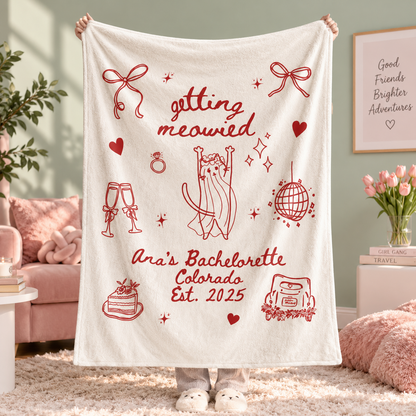 Personalized Cat Bachelorette Blanket, Getting Meowied Bridal Party Gift, Custom Bridesmaid Throw, Cat Lover Bach Party Keepsake a691a857-64fc-451d-989e-1e4d3db00251-ch-n-1.png