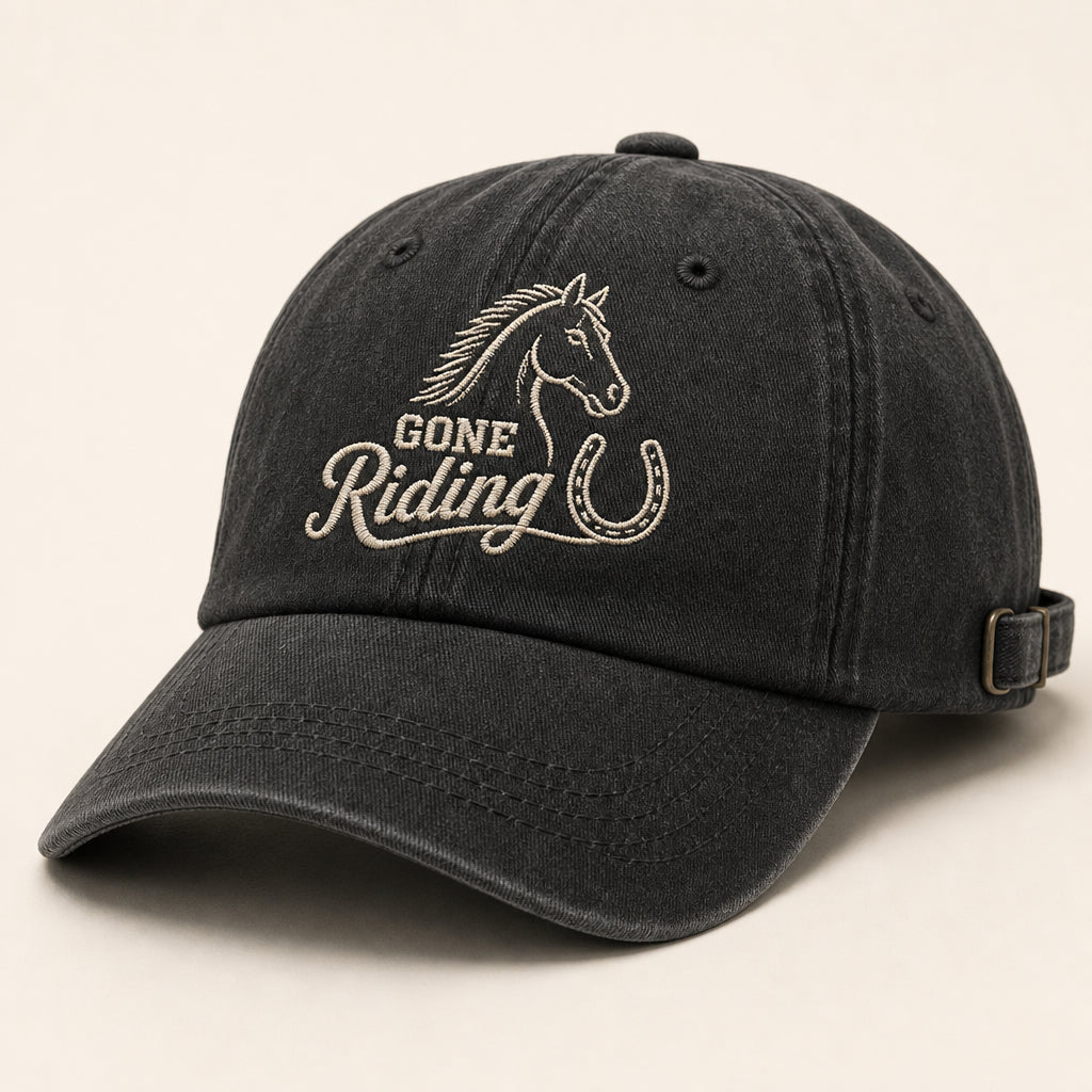 Gone Riding Embroidered Dad Cap - Hero
