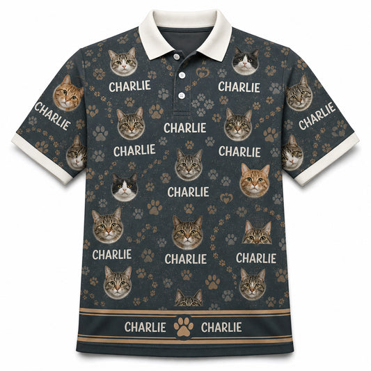 Custom Cat Photo Polo - Hero