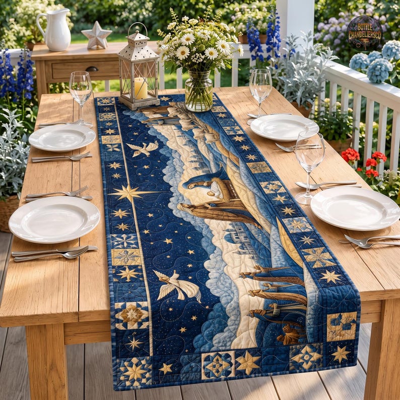 Holy City Quilted Table Runner, Jerusalem Biblical Night Scene, Christian Holiday Table Decor, Religious Home Gift a77c0bdc-65f5-48a4-82ac-fdb660b97608-g3.jpg
