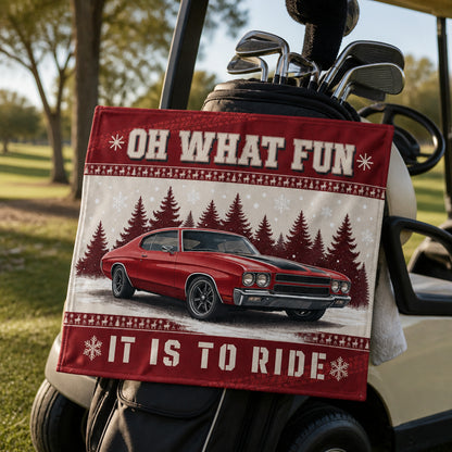 Oh What Fun It Is To Ride — Custom Car Photo Christmas Sport Towel - Personalized Sport Towel a7e08e73-4624-42f3-9063-97145d2cf074.jpg