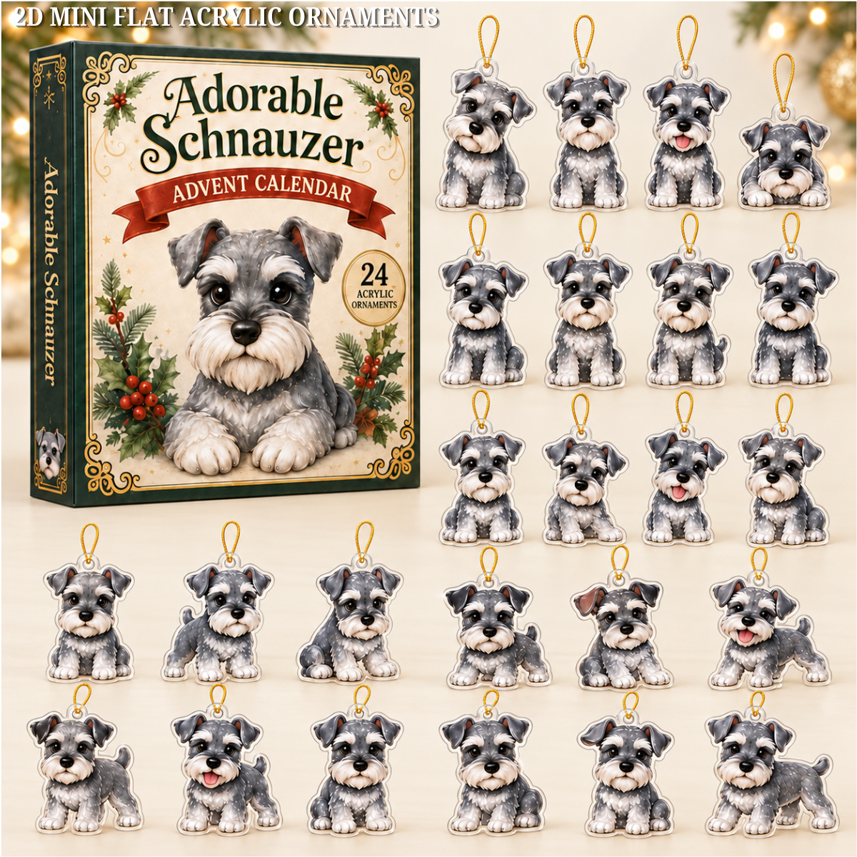 Adorable Schnauzer Advent Calendar 2026 - 24-Day Festive Countdown, Acrylic Charms Blind Box - Gift For Dog Lovers a8ae9e08-d787-4321-a7d1-d14f465fc73a-schnauzer-text.png