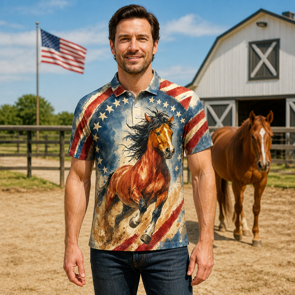 Patriotic Mustang Watercolor AOP Polo - Polo shirt - All over printed a967caa6-be9b-4192-9e42-daab014222b3.jpg