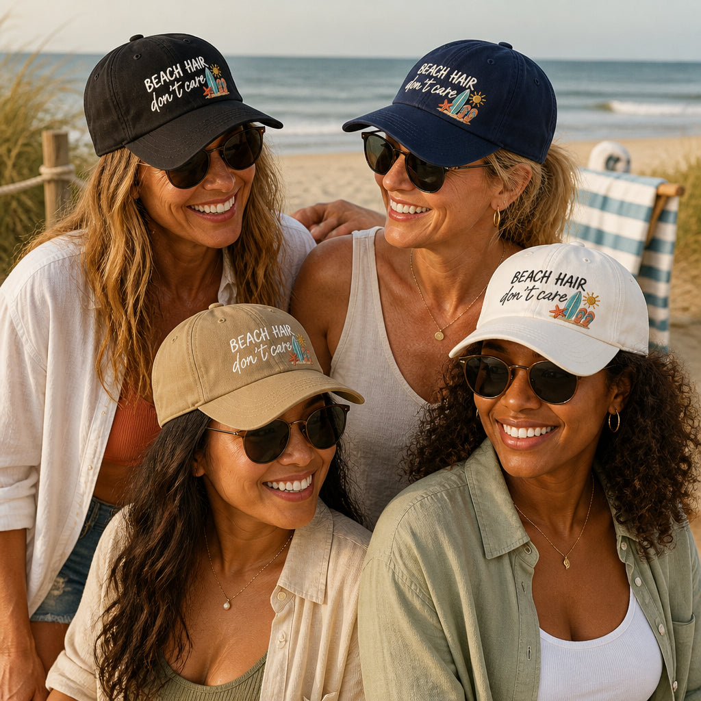 Beach Hair Dont Care Cap - Available in multiple colors