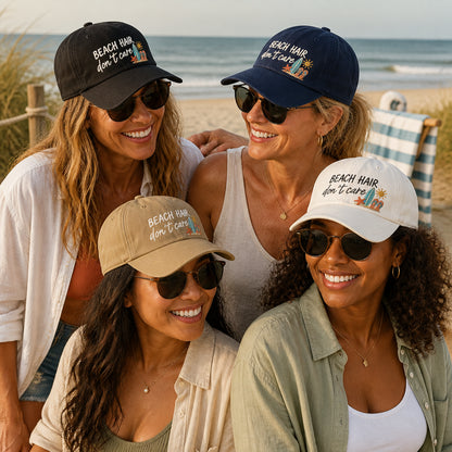 Beach Hair Dont Care Cap - Available in multiple colors
