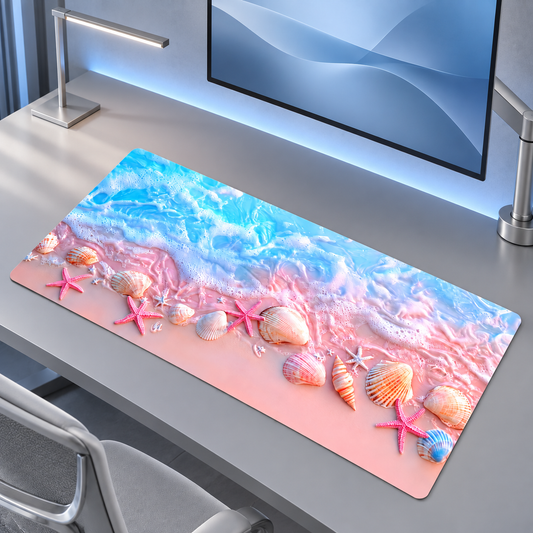 Pink Beach Desk Mat, Seashell Ocean Wave Keyboard Pad, Coastal Gaming Mouse Pad, Gift For Family aa496cd4-77d6-4912-b41e-0b252652bc36-B-n-l-m-vi-c-hi-n-i-th-m-bi-n.png