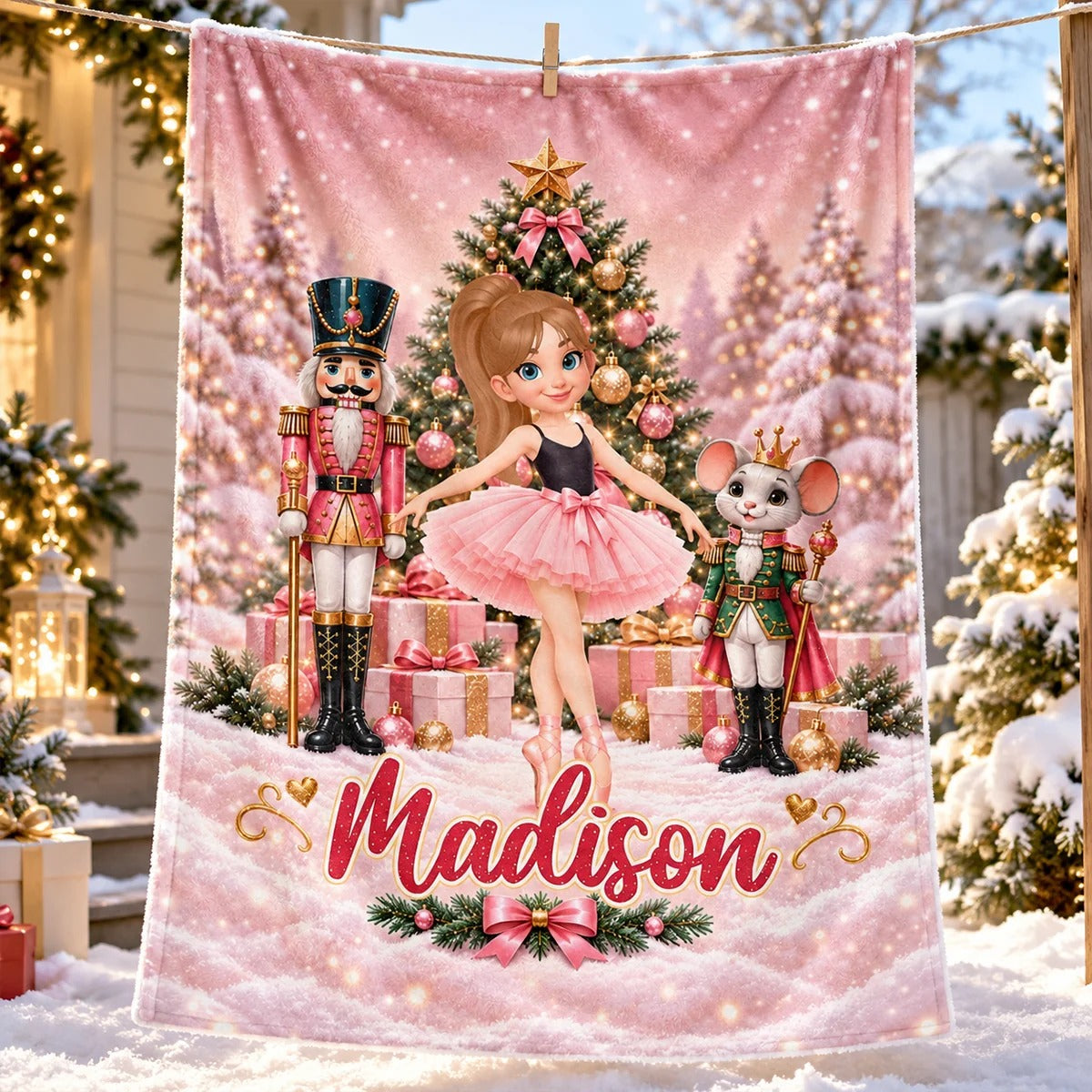 The Nutcracker Ballet Dancer - Personalized Fleece Blanket - Christmas Gift for Daughter, Granddaughter, Niece ab09f102-8af9-4fc5-8962-799a2e45deb1-AJZ7xrVCi7__pod3202610121265_web6.jpg