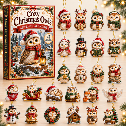 Festive Christmas Owl Advent Calendar 2026 - 24-Day Festive Countdown, Acrylic Charms Blind Box - Gift For Owl Lovers ab46cc10-4f01-4f7a-bc38-4eafc36e4145-owl-box-charms.png