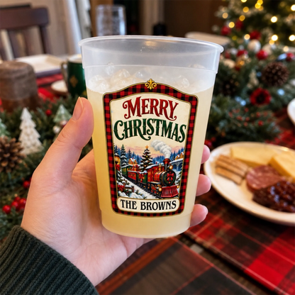Custom Name Christmas Family Gifts - Personalized Plastic Cups - Christmas Drinkware For Family abcd1caa-563c-447a-952a-3f8efcdab322-2.png