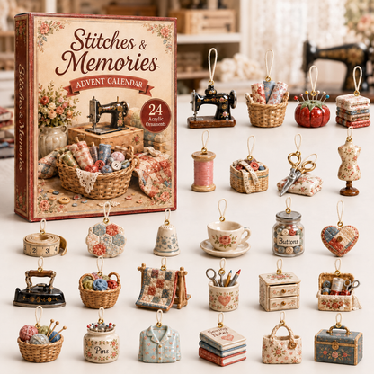 Memory Sewing Advent Calendar 2026 - 24-Day Festive Countdown, Acrylic Charms Blind Box - Gift For Sewing Lovers ac01f706-21ec-47c7-963f-ea709aa3794d-sewing-box-charms.png