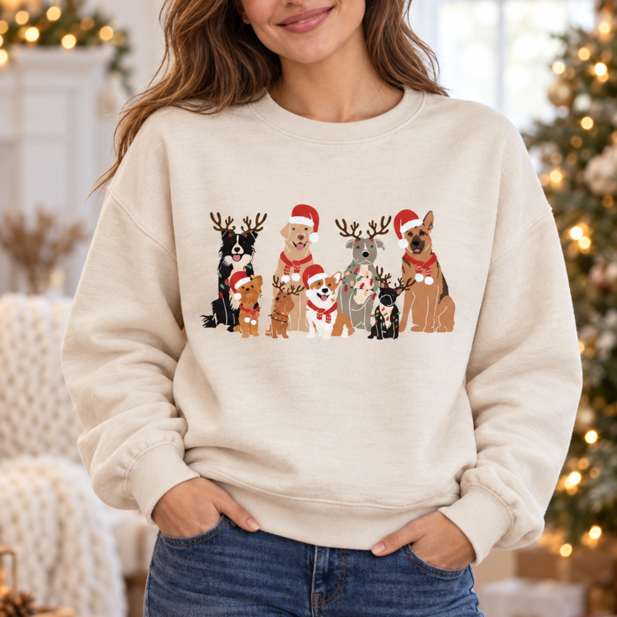 Christmas Dog Sweatshirt, Dog Owner Christmas Gift, Dog Christmas Sweatshirt, Christmas Sweater, Holiday Sweater, Christmas Shirt, Dog Gift ac83f35b-2b18-4ed4-abf9-123cba7c94e7-banner-1.png