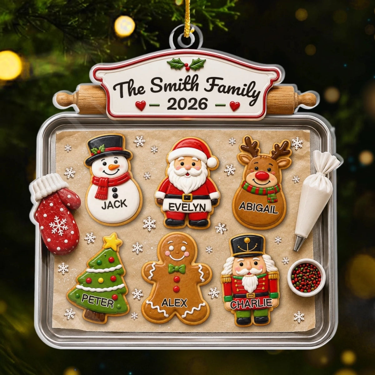 Sweetest Family In The World - Personalized Acrylic Ornament - Christmas Gift For Family ad2f3996-99f2-4750-8def-bc8ae281ec4f-banner-2.jpeg