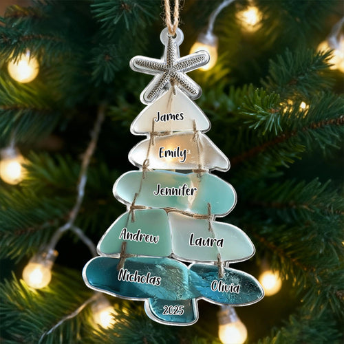 Family Sea Glass Christmas Tree - Personalized Family Ornament Custom 2D Acrylic Ornament Christmas Tree Hanging Decorations ad3_5000x_9e025c31-3902-4be5-ae4c-b8a1d9f6b3d8.jpg