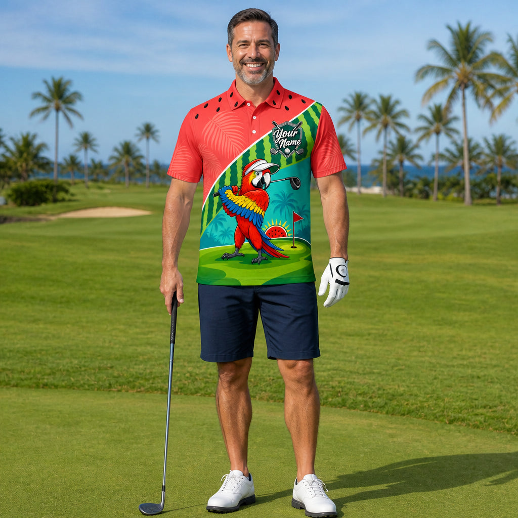 Watermelon Parrot Golf AOP Polo — Personalized Name & Team - Personalized Polo shirt - All over printed ae6677fc-d67a-469e-bb90-92fd3cf9cf90.jpg