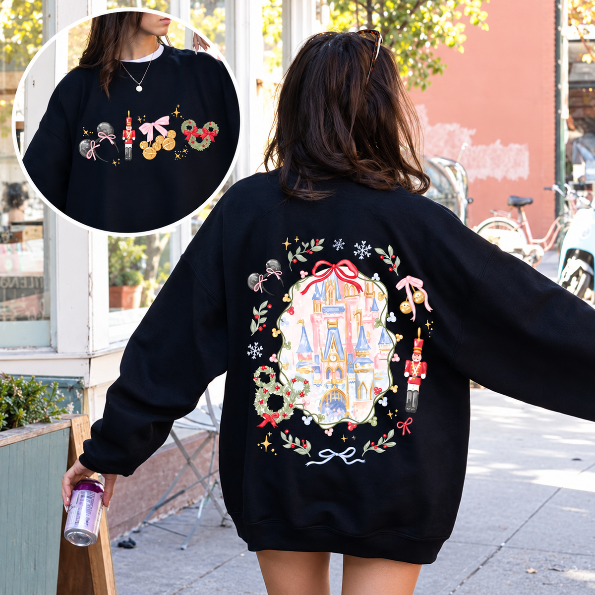 Magical Christmas Castle Sweatshirt, Mickey Ears & Coquette Bow Crewneck, Holiday Trip Sweater ae7518c2-0096-4f2c-8ab4-0bb93f5fc02f--o-n-en-h-a-ti-t-Noel-1.png
