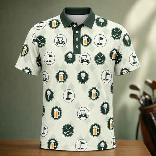 Golf & Brews AOP Polo – Custom Name Back - Personalized Polo shirt - All over printed af28700e-bbcb-4967-a09f-27d8646e64f2.png