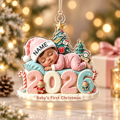 Baby’s First Christmas 2026 Personalized ShapeOrnament – Custom Name & Birth Details Newborn Keepsake, Sweet Christmas Tree Gift for Baby & New Parents af4a3c23-b6ea-4d6c-88a4-2e32f9a71df3-7.png