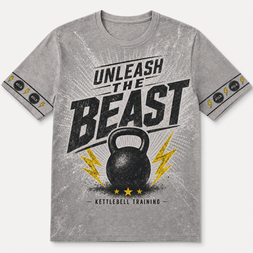Unleash The Beast Kettlebell Tee - T-Shirt - All over printed af86f4d1-8f96-4ab8-9465-ac37075a4d8c.png