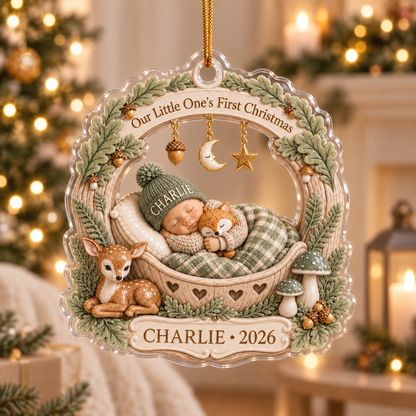 Personalized Baby Girl First Christmas Ornament, Custom Baby Name, Sleeping Newborn - Christmas Gift For Baby, New Dad, New Mom afd3c09a-3e96-49e1-9a1c-b754671c6964-q2.png