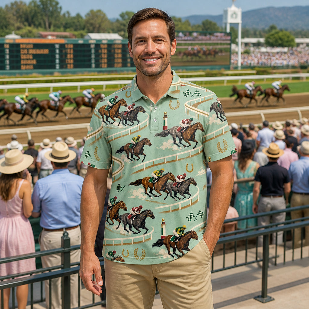Derby Day Track Pattern AOP Polo - Polo shirt - All over printed b0b2aa54-2cbf-45a8-9f9f-25bccd4f7f98.jpg