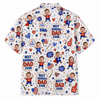 Best Baseball Dad AOP - Back view