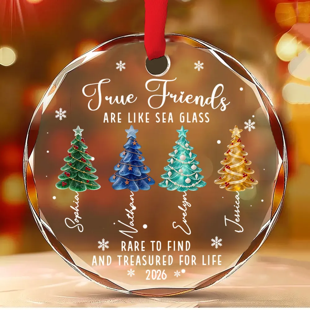 True Friends Rare To Find And Treasured For Life - Personalized Crystal Ornament - Christmas Gift For Friends, Sisters, Besties b18f8667-dfc3-4d67-a25a-9a664ede34fb-banner-22_converted.png