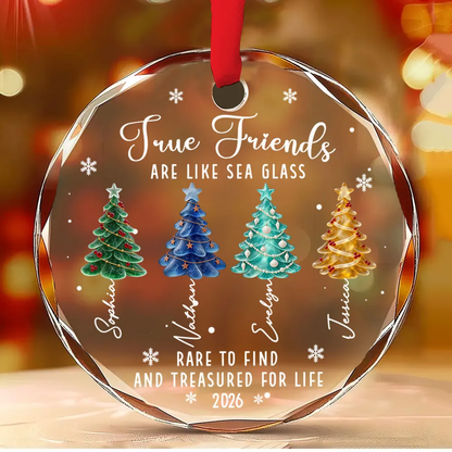 True Friends Rare To Find And Treasured For Life - Personalized Crystal Ornament - Christmas Gift For Friends, Sisters, Besties b18f8667-dfc3-4d67-a25a-9a664ede34fb-banner-22_converted.png