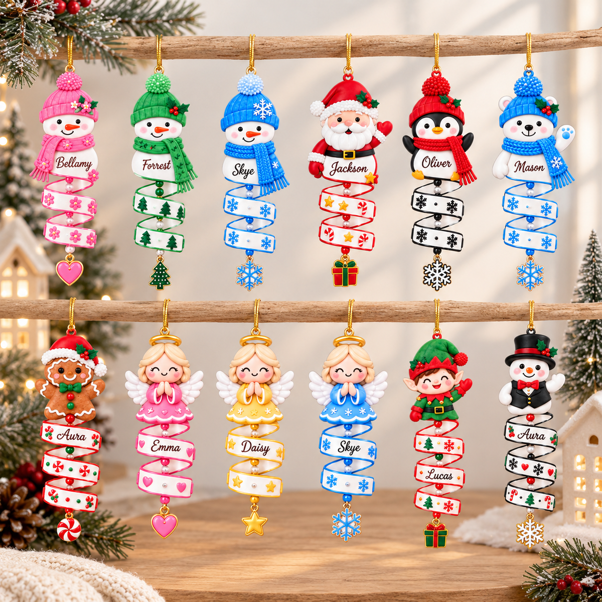 Christmas Snowman Spiral Ornament, Custom Name Snowman Acrylic Ornament, Christmas Tree Decor, Santa Snowman, 2026 Christmas Keepsake, Gift For Kid b1c4171d-acb5-4123-9804-885c57e08ac9-ffff.png