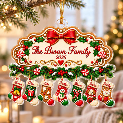Personalized Large Family Christmas Gingerbread Stocking Ornament, Custom Family Members Names Ornament, Family with Pet Keepsake 2026 b26dd26f-a91f-4906-82f1-7d88cdaf01a9-1.jpg