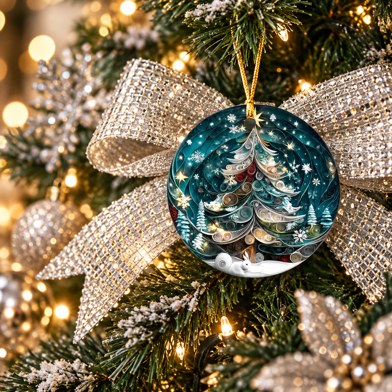Winter Wonderland Personalized Christmas Tree Ornament – Custom Name Holiday Keepsake, Elegant Snowy Tree Decoration & Christmas Gift b2cf55ca-b452-4e77-8aba-56a0320afd42-moc-3.png