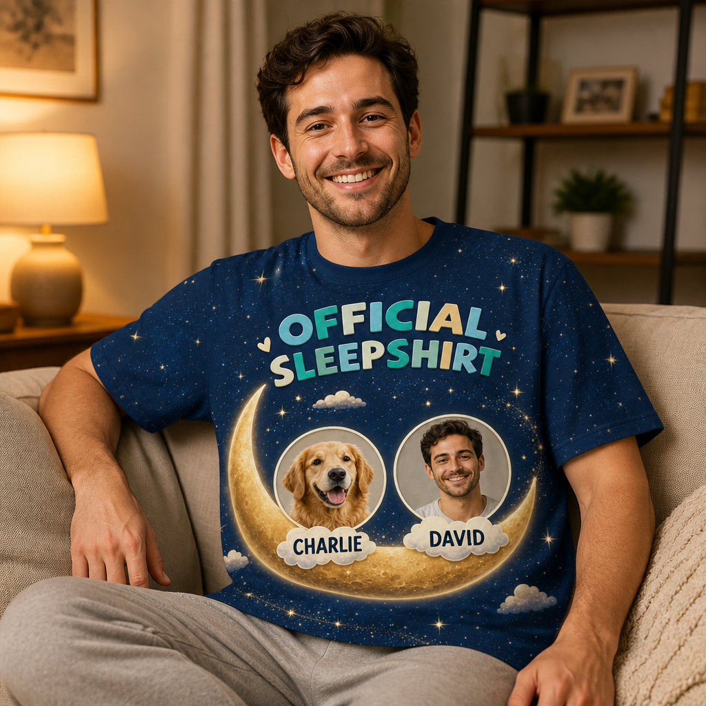 Official Sleepshirt – You + Your Dog Photo Tee - Lifestyle 2