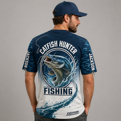Catfish Hunter AOP Fishing Tee – Personalized Name - Personalized T-Shirt - All Over Printed b374a3de-baa6-4648-bf45-786a6b468461.jpg