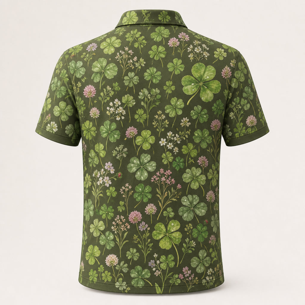 Clover Field Botanical Pattern Polo - Polo shirt - All over printed b45d718e-20ba-4198-a5fd-95c42ffe4aeb.jpg